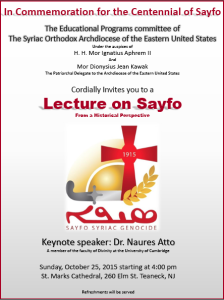 Sayfo Lecture